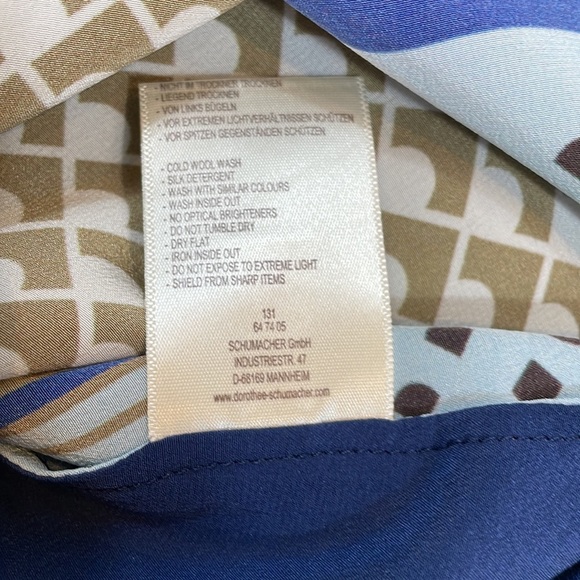 Dorothee Schumacher Top Blouse Size 2 US Small 4 100% Silk - Picture 12 of 15